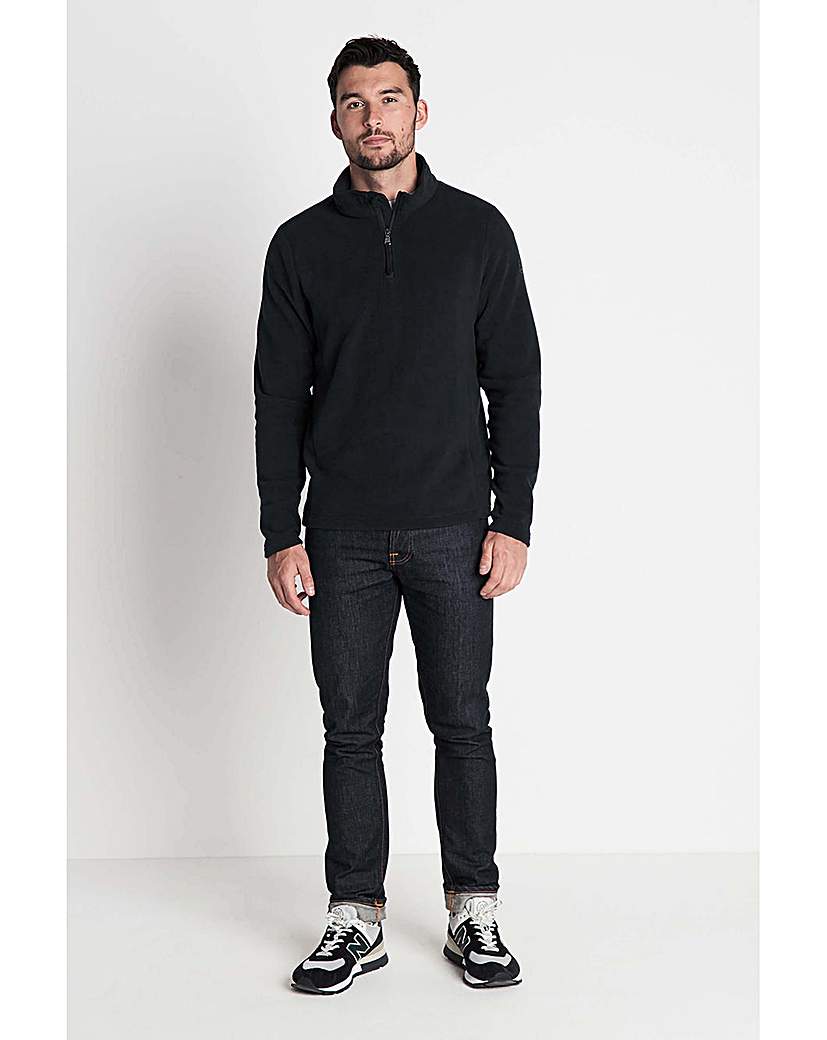 Tog24 Revive Mens Fleece Zip Neck Black …