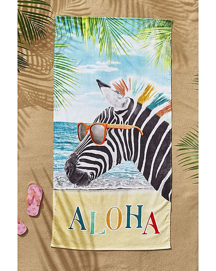 CL Aloha Zebra Beach Towel