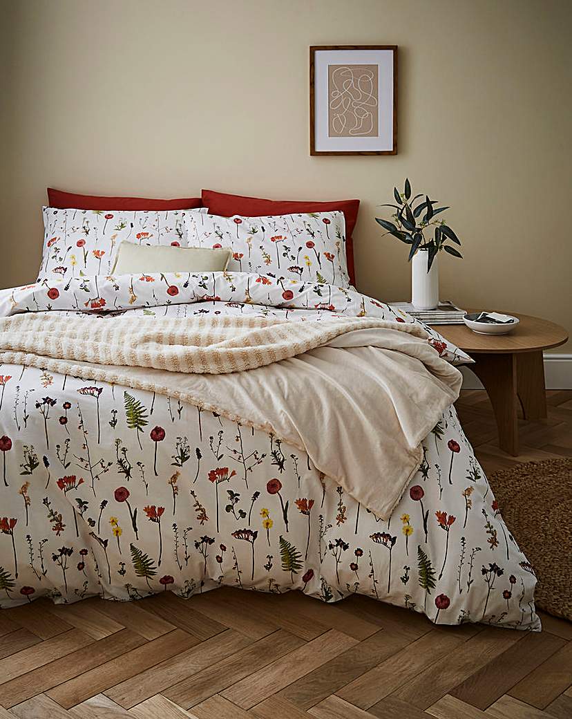 Pressed Flower Duvet Cover Set