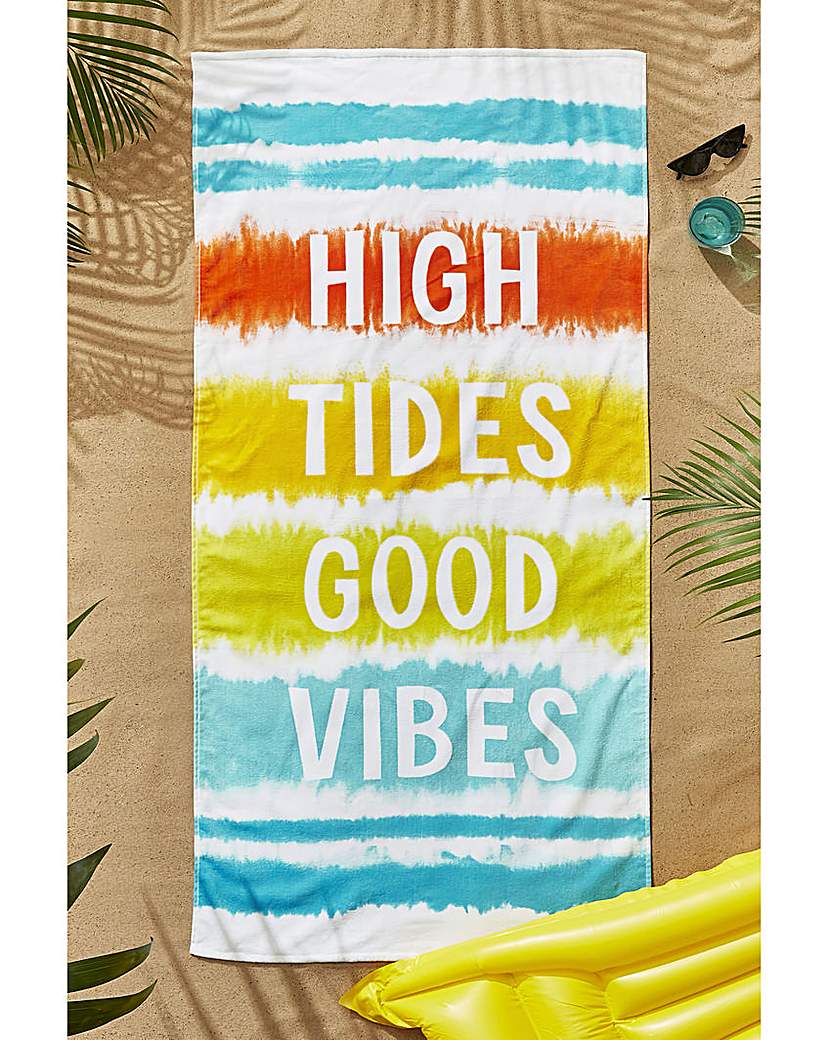 CL Tie Dye Vibes Beach Towel