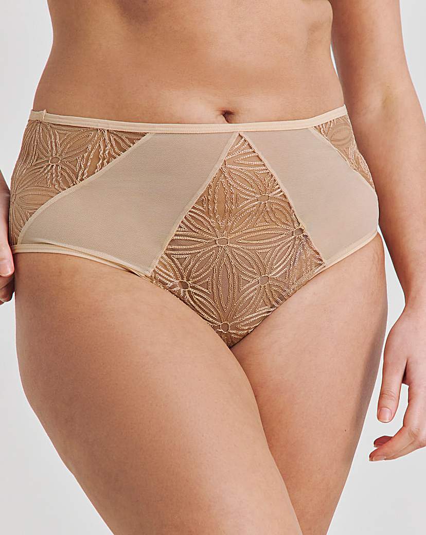 Contemporary Geo Lace Full Fit Brief