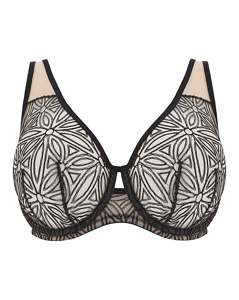 Contemporary Geo Lace Balcony Bra