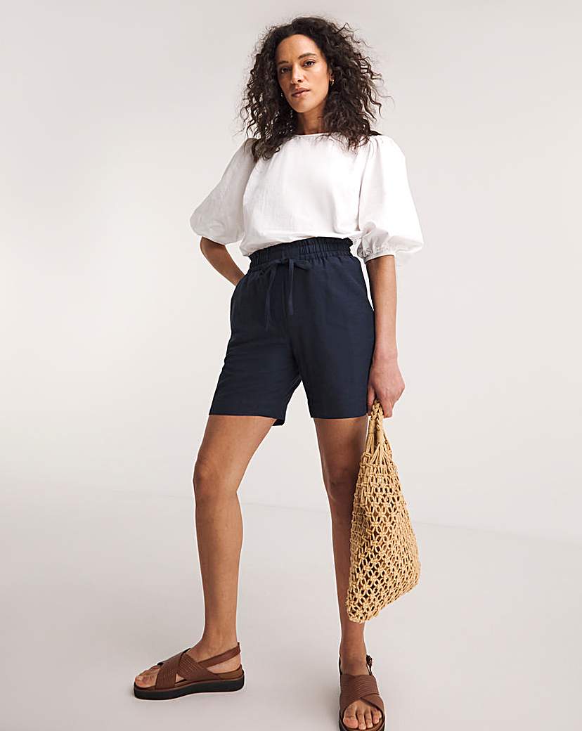 Easy Care Linen Mix Shorts