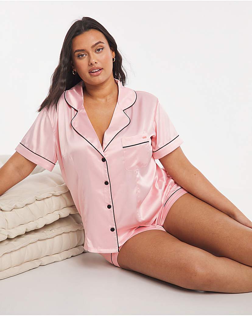 Figleaves Curve Romance Satin PJ Set