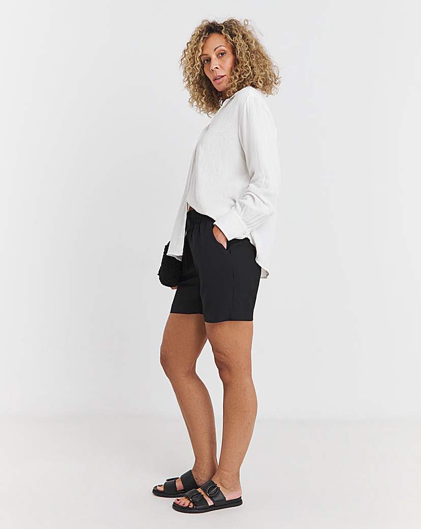 Easy Care Linen Mix Shorts