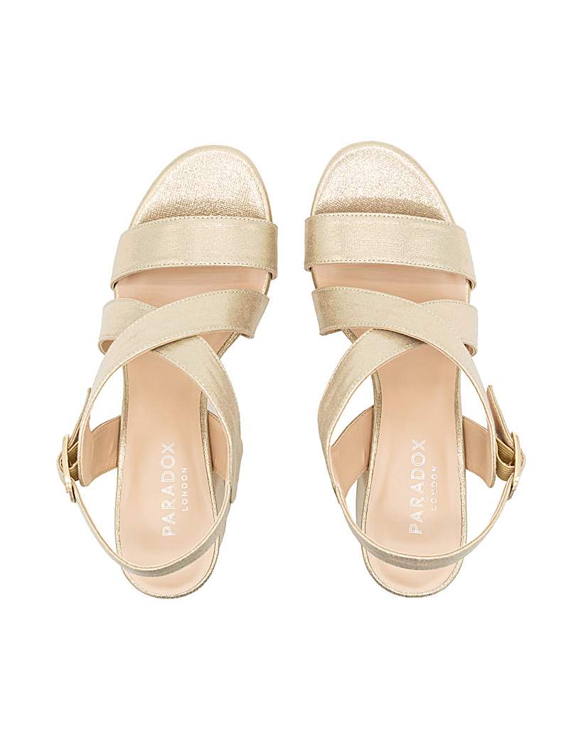 Paradox London Ida Block Heel Sandals