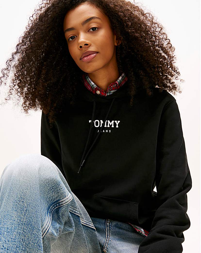 Tommy Jeans Black Logo Hoodie - 2XL