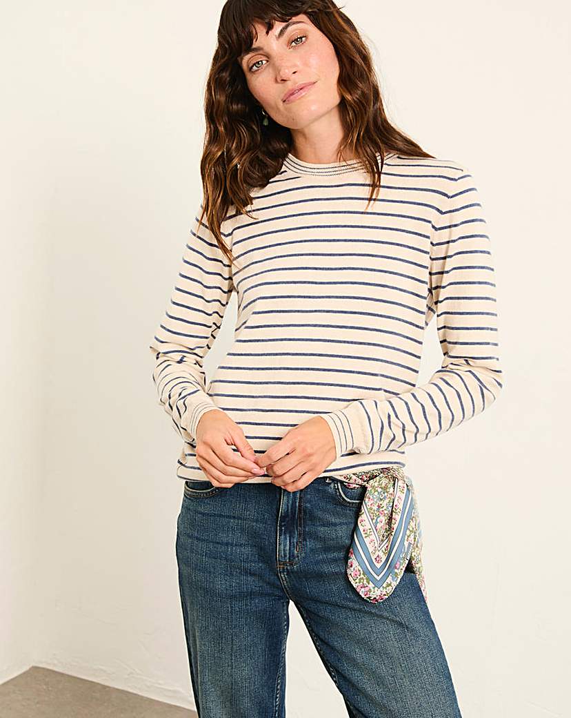 Fatface Women's Natural Breton Jumper
