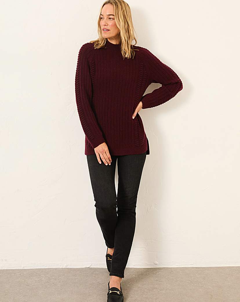 Fatface Women's Burgundy Hazel Jumper Size 16