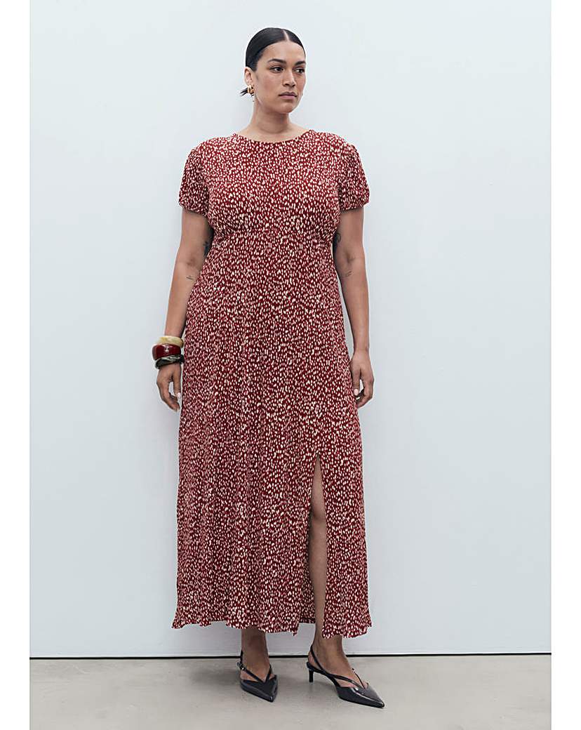 New In - Mango Speckled Print Midi Dress