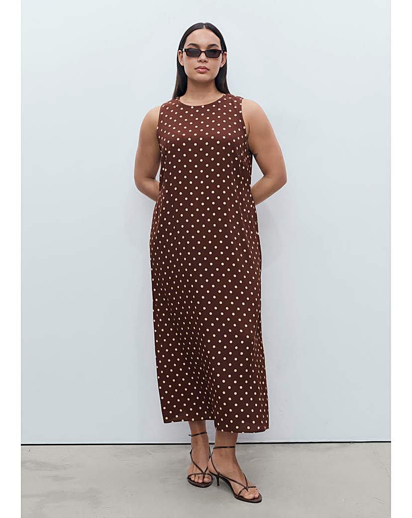 New In - MANGO POLKA DOT MIDI DRESS