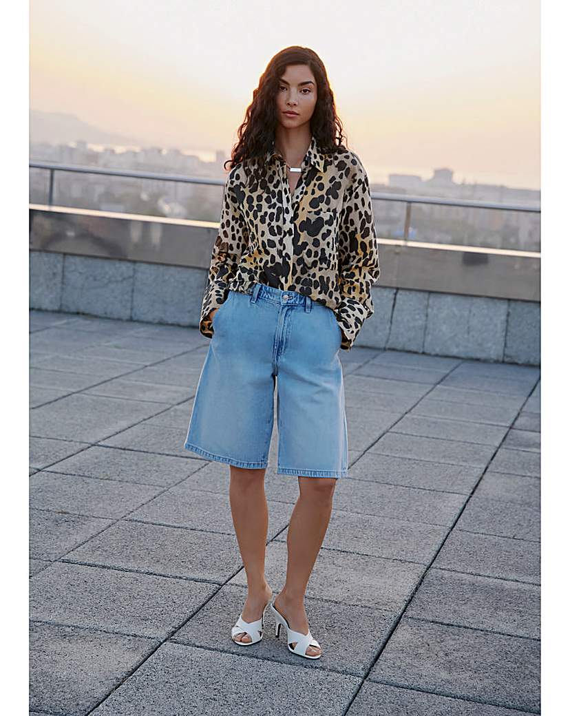 New In - MANGO ANIMAL PRINT SHIRT