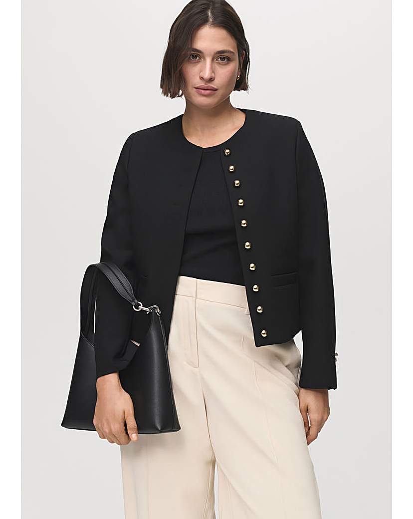 New In - Mango Button Detail Jacket