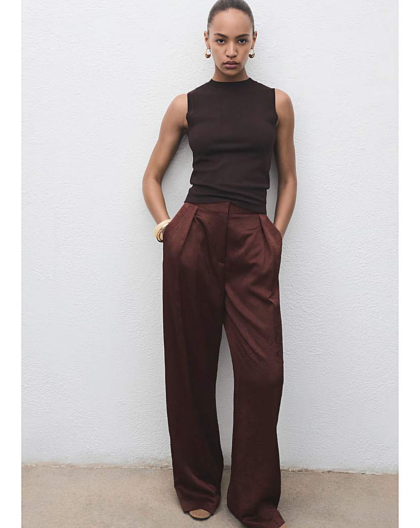 New In - MANGO CRINKLE TROUSERS