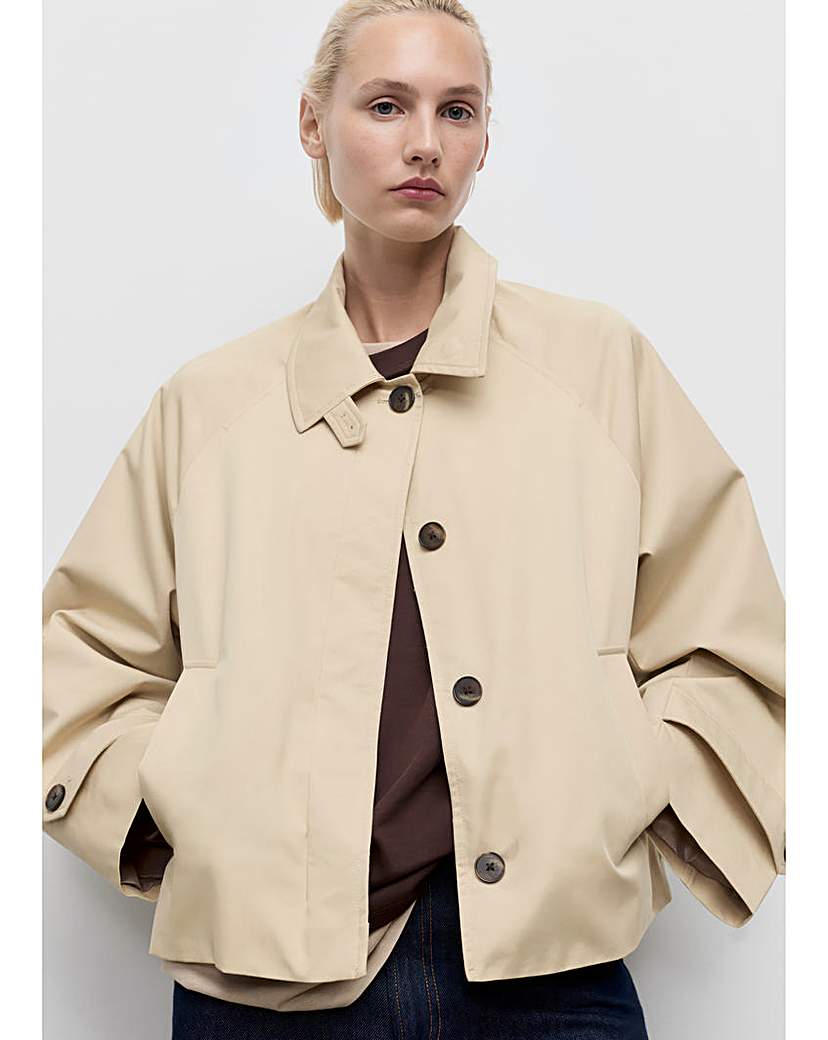 Mango Short Chore Trenchcoat