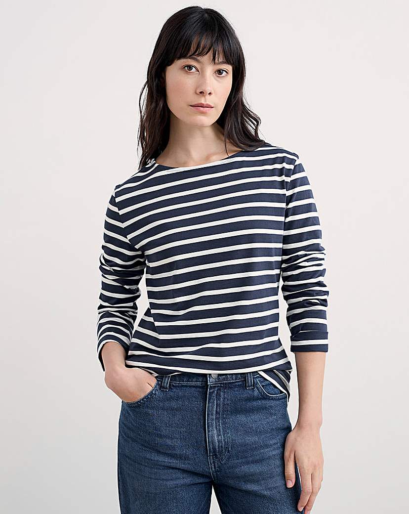 Seasalt Cornwall Sailor Shirt NavyWhite Seasalt Size …