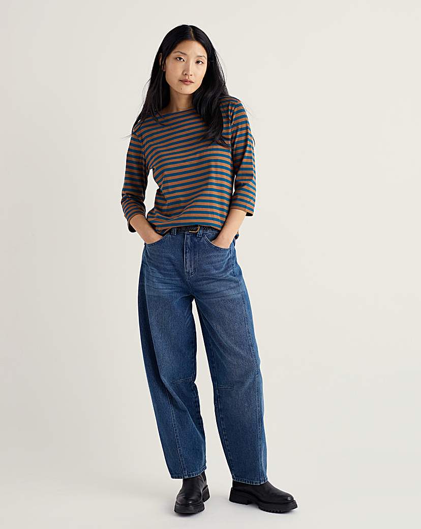 Seasalt Multi Cornwall Sailor Top - Size 12