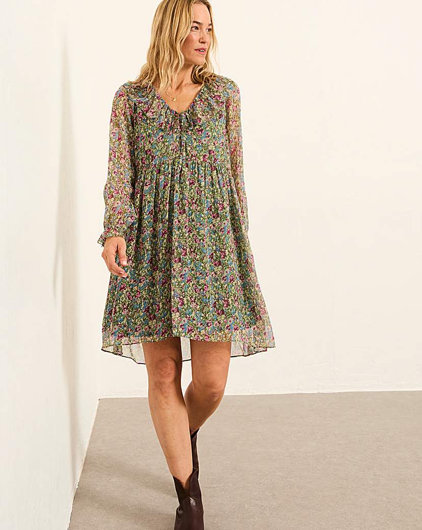 Fatface Women's Green Bella Floral Swing
