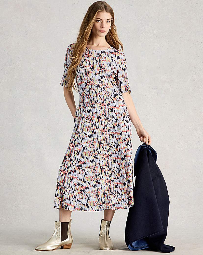 White Stuff Women's Jersey Dress - Blue - Size 16