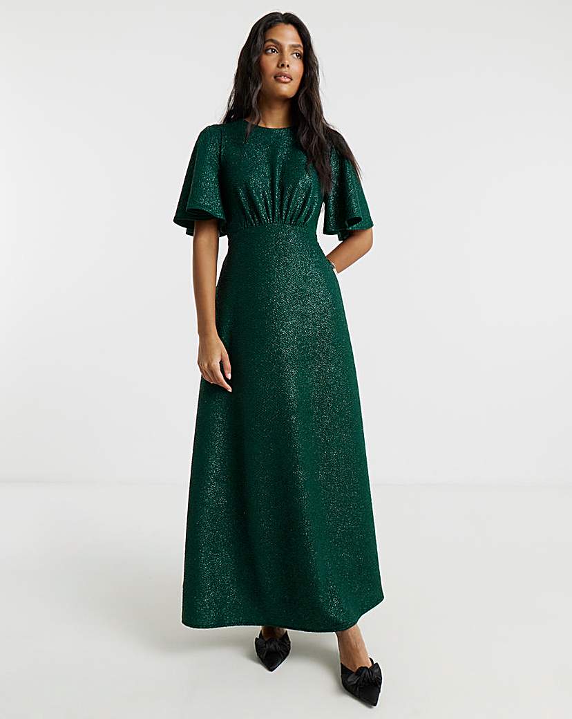 New In - Twisted Wunder Meryl Foil Maxi Dress