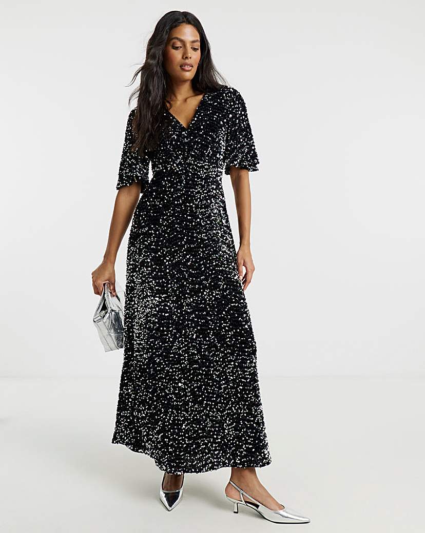 New In - Twisted Wunder Grace Lurex Maxi Dress