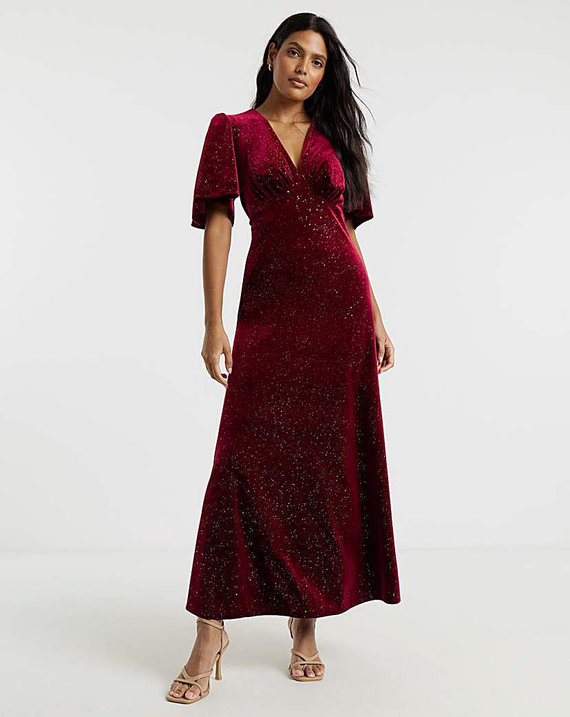 New In - Twisted Wunder Sofia Velvet Maxi Dress
