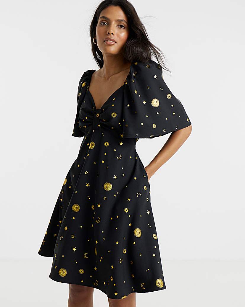 New In - Twisted Wunder Cordella Gold Mini Dress