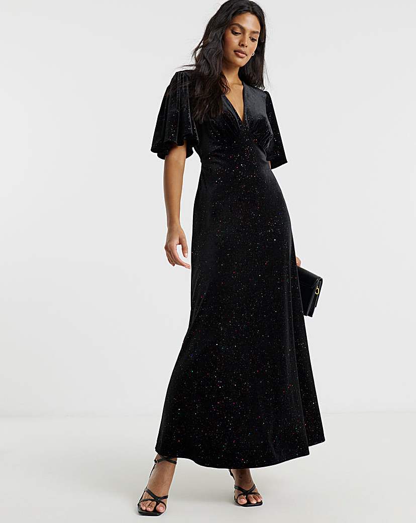 New In - Twisted Wunder Sofia Velvet Maxi Dress