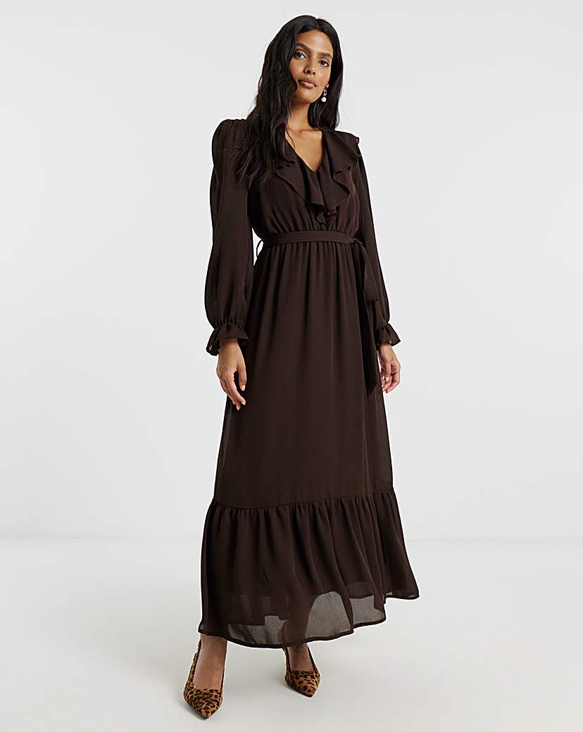 New In - Flounce London Chiffon Midaxi Dress