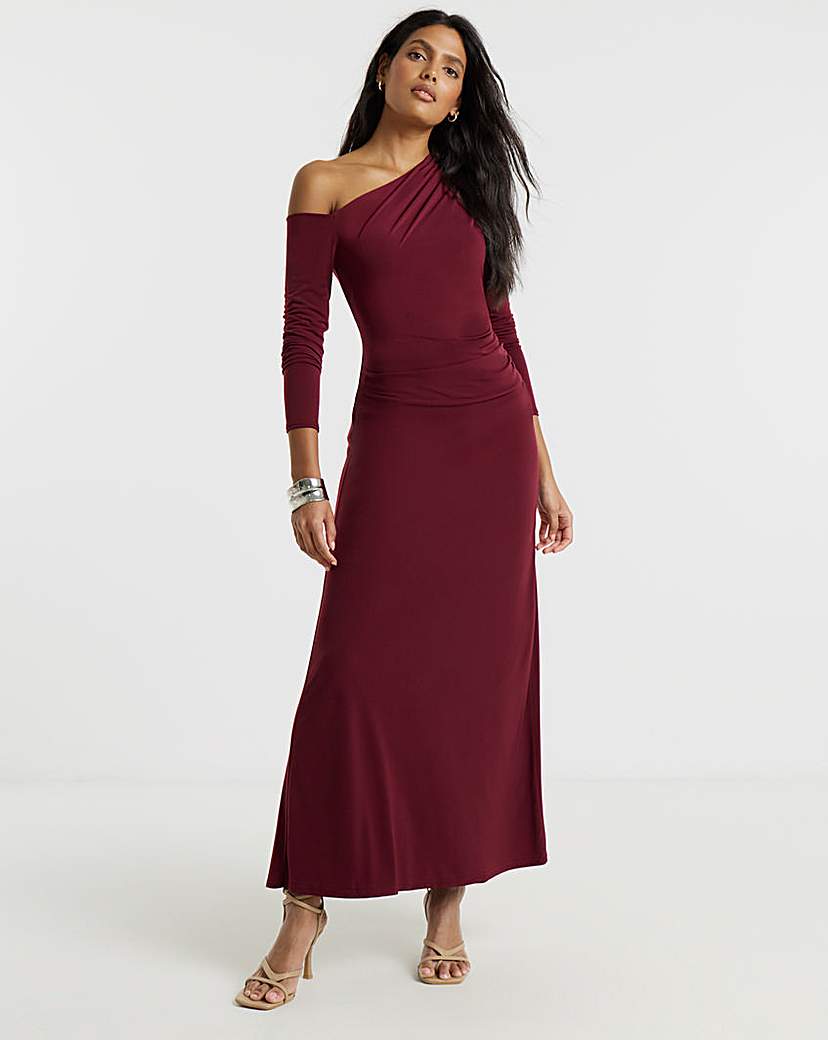 New In - Flounce London Asymetric Ruched Dress