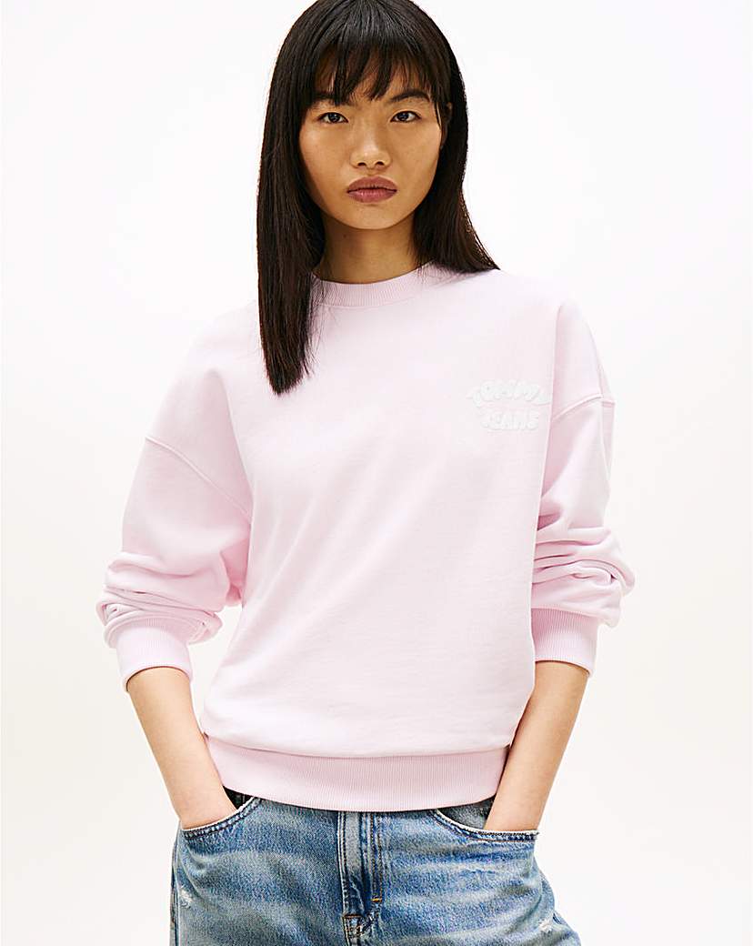 Tommy Jeans Pink Crew Sweatshirt - 2XL