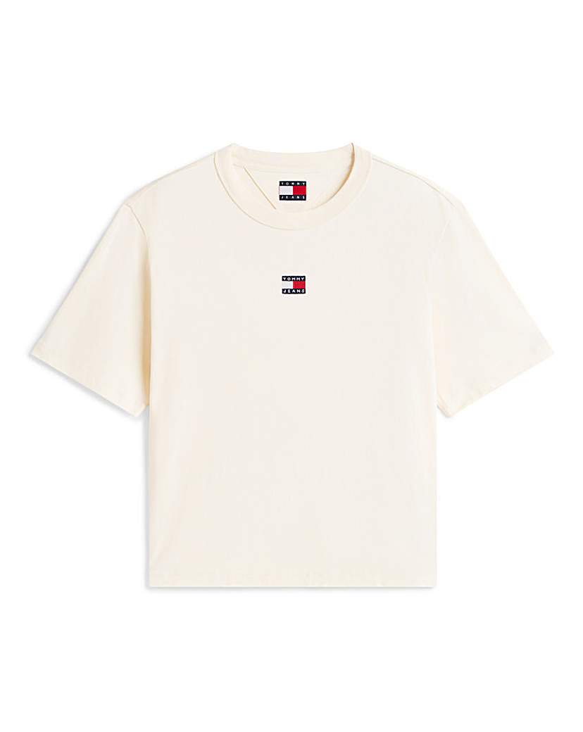 Tommy Jeans Women's Yellow Boxy Tee 2XL