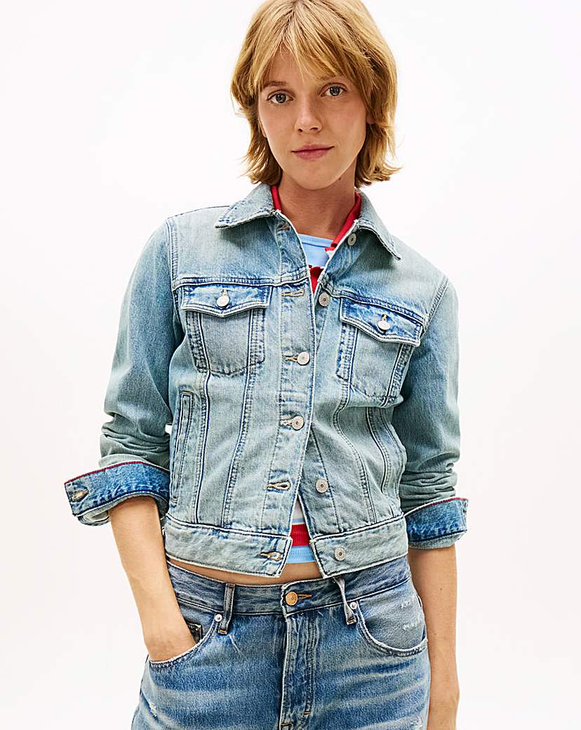 Tommy Jeans Women's Trucker Jacket - Blue - Size M