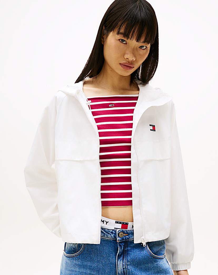 Tommy Jeans White Windbreaker - 2XL