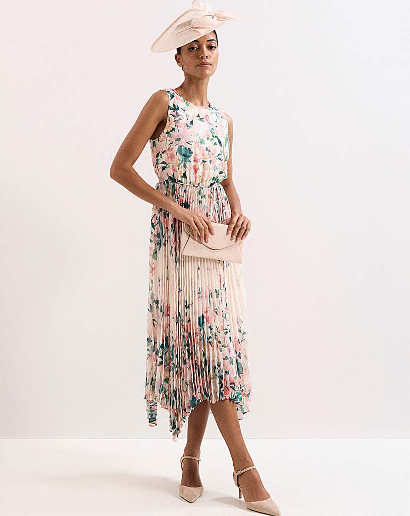 New In - Phase Eight Georgiana Print Midi Dress