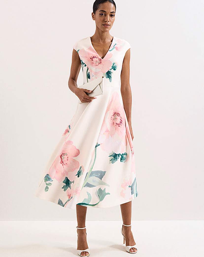 New In - Phase Eight Rakhi Scuba Midi Dress