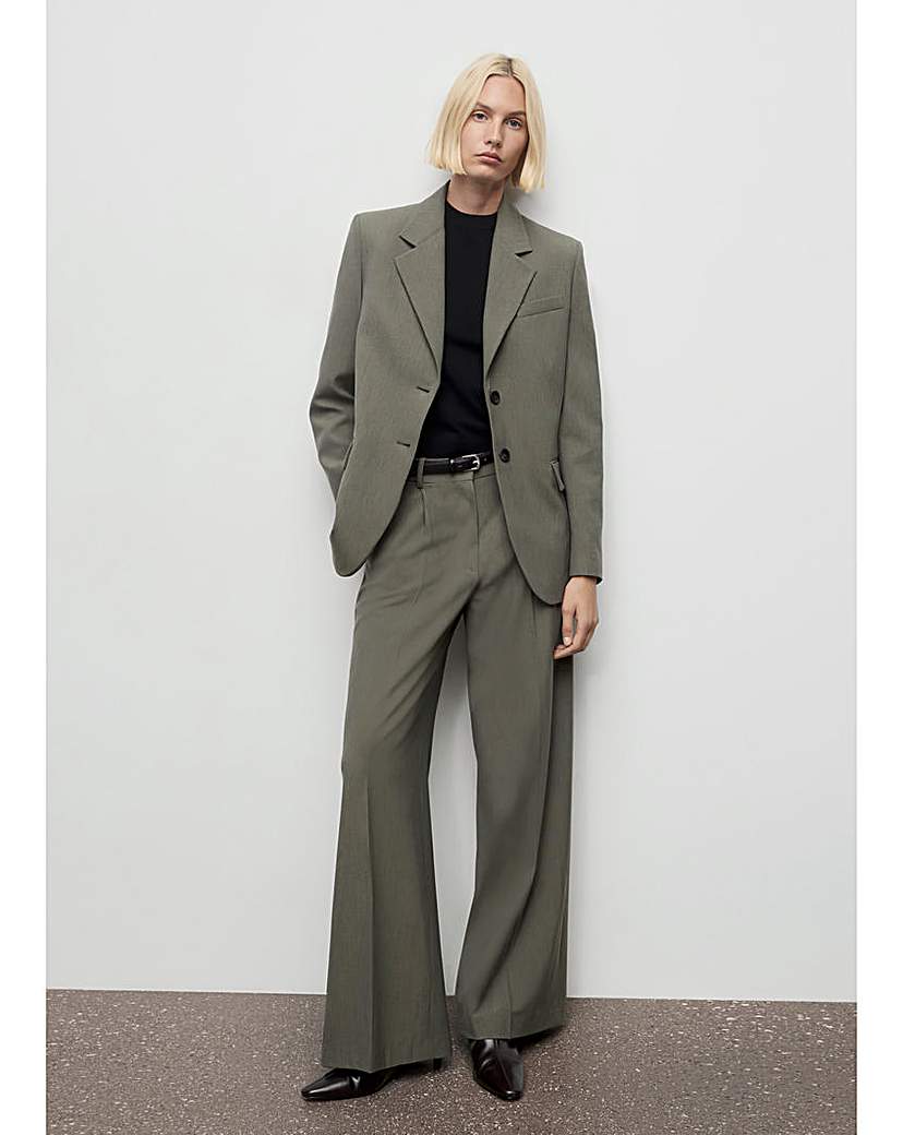 Mango Double-Breasted Suit Jacket