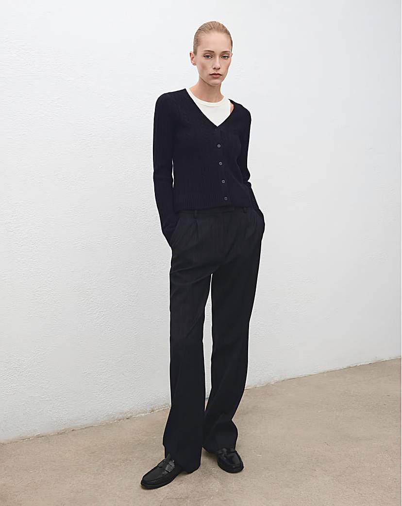 Mango Navy Cardigan - Extra Large