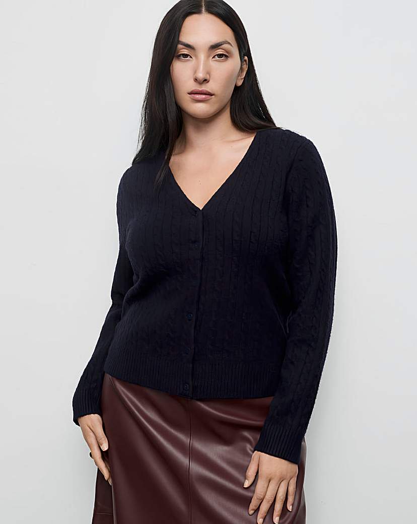 Mango Women's Navy Cardigan Extra Large
