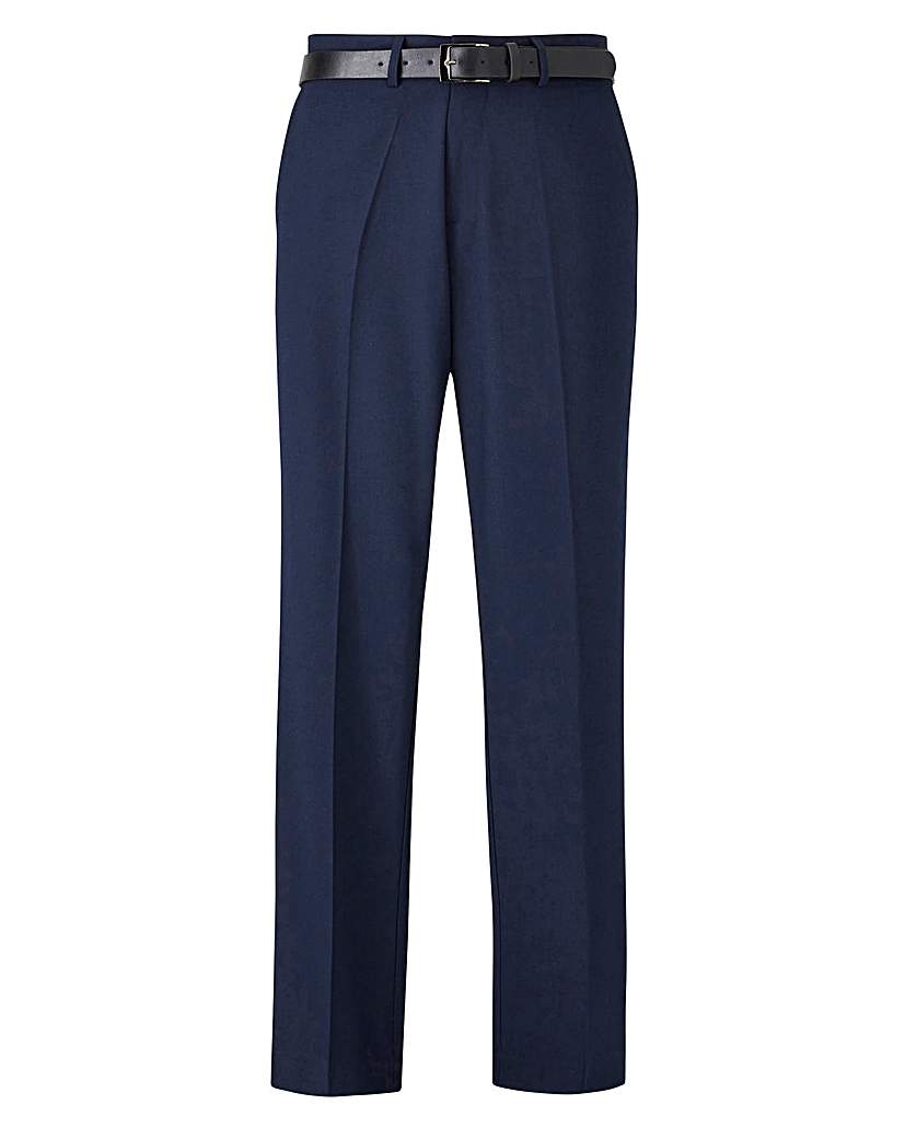 Image of Black Label Stretch Slim Belted Trouser