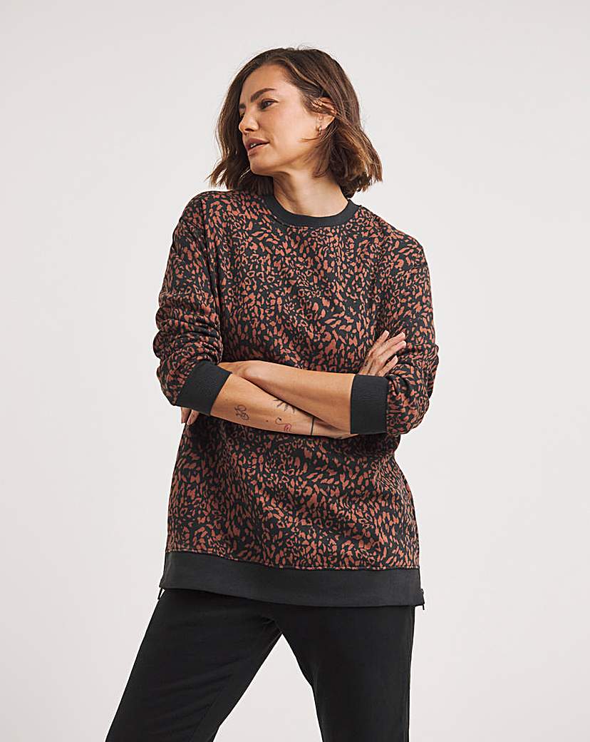 Side Zip Longline Sweat