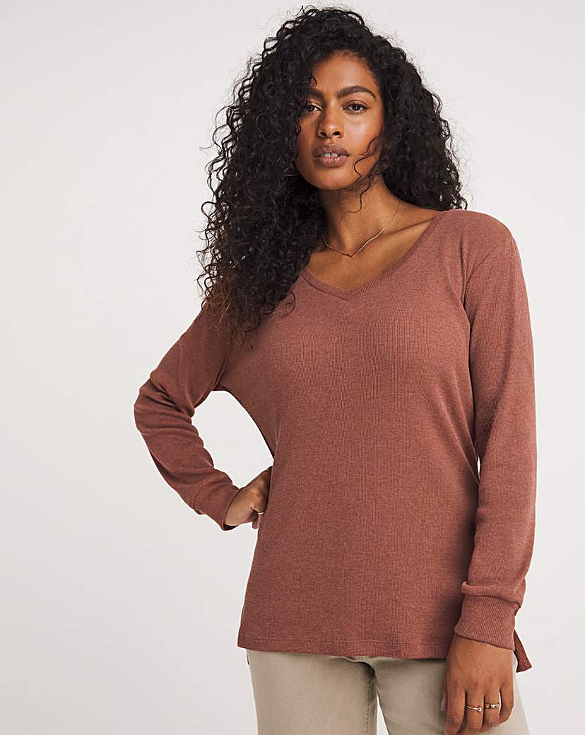 The Ribbed Longline Top