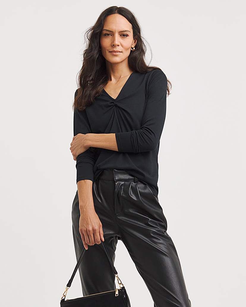 Twist Front Long Sleeve Tee