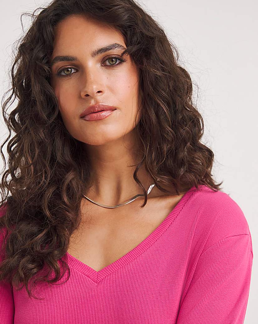 The Ribbed Longline Top