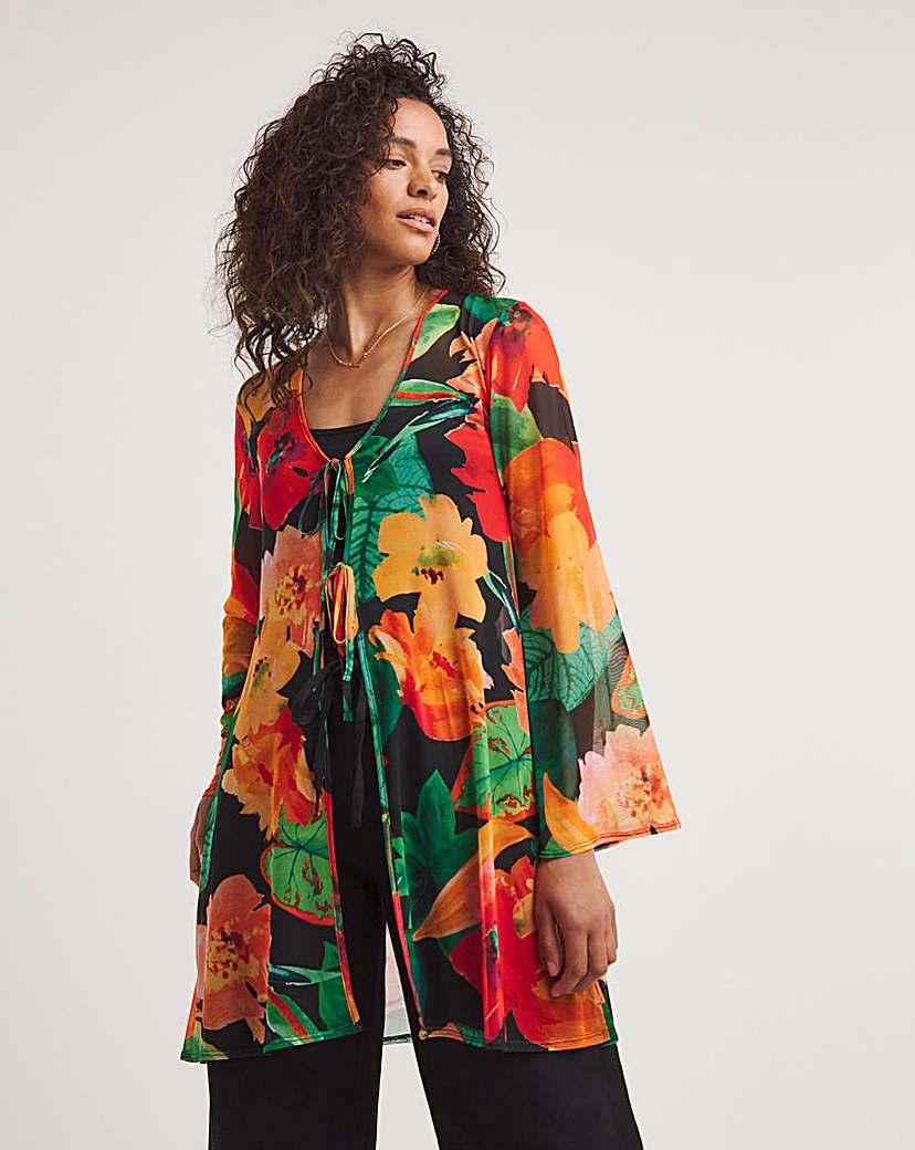 Long Sleeve Mesh Cover Up