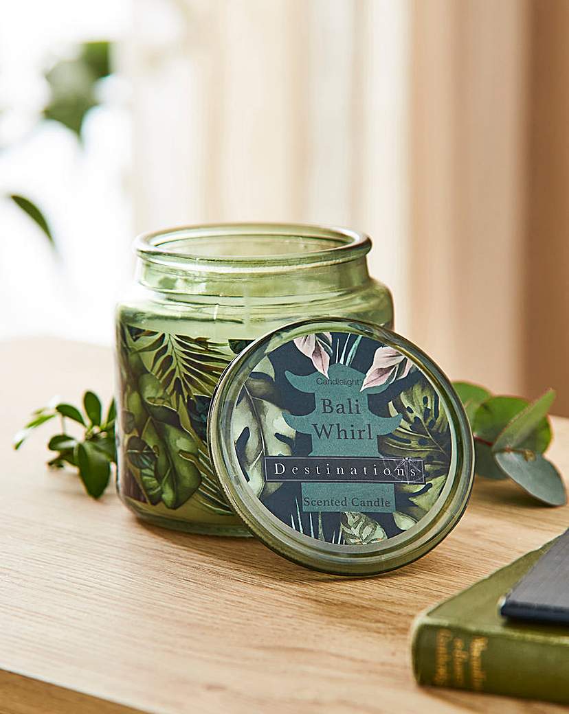 Bali Whirl Lidded Candle Jar