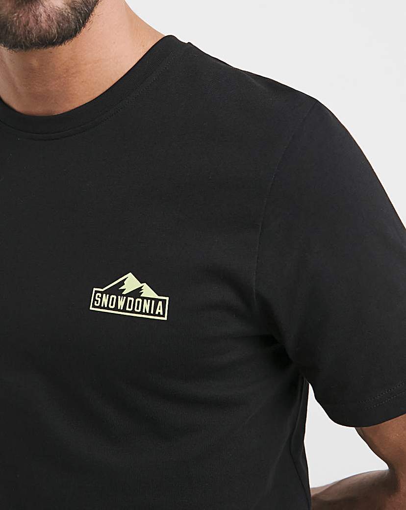 Snowdonia Mens Back Graphic T-Shirt