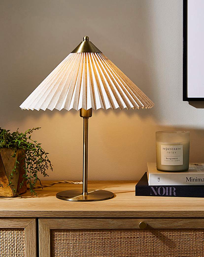 Pleated Table Lamp