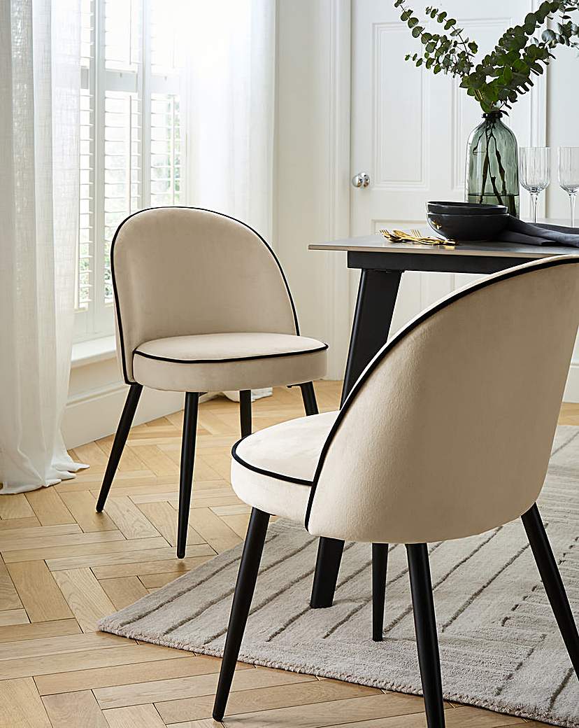 New In - Camille Pair of Dining Chairs