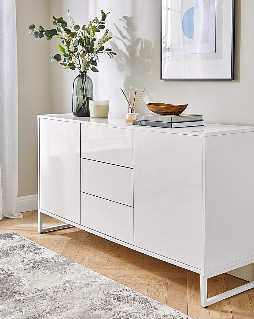 Bede High Gloss Large Sideboard